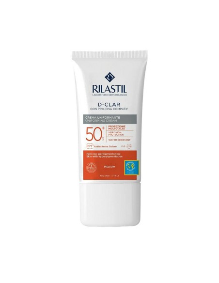 Fluide Solaire Anti-Tâches Rilastil Sun System D-Clar Spf 50+ Medium (40 ml)