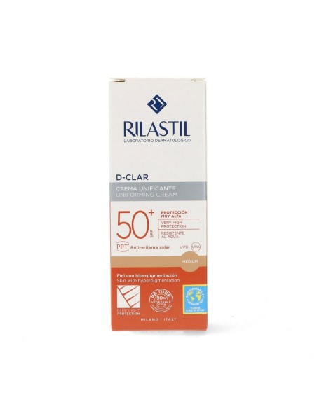 Fluide Solaire Anti-Tâches Rilastil Sun System D-Clar Spf 50+ Medium (40 ml)