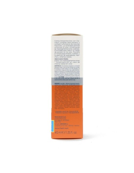Fluide Solaire Anti-Tâches Rilastil Sun System D-Clar Spf 50+ Medium (40 ml)
