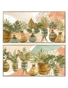 Cadre DKD Home Decor 103 x 3,5 x 53 cm Pot Boho (2 Unités)