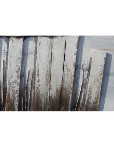 Cadre DKD Home Decor Plage méditerranéen (90 x 2,5 x 60 cm) (2 Unités)