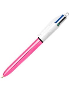 Crayon Bic Shine Silver Blanc Rose (12 Pièces)