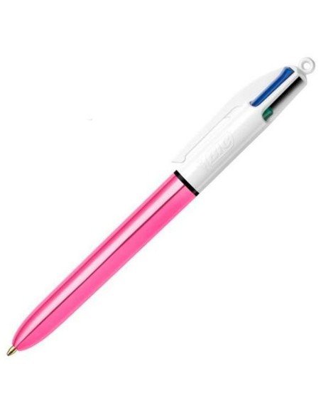 Crayon Bic Shine Silver Blanc Rose (12 Pièces)