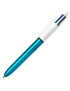 Crayon Bic Shine Silver Blanc (12 Pièces)