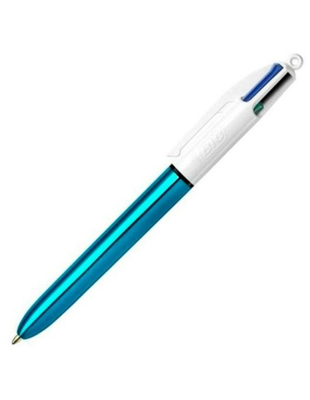 Crayon Bic Shine Silver Blanc (12 Pièces)