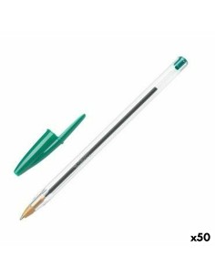 Crayon Bic Cristal Original Vert 0,32 mm (50 Unités)