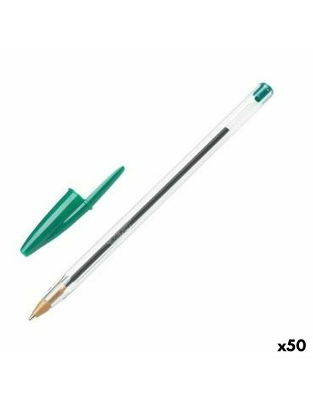 Crayon Bic Cristal Original Vert 0,32 mm (50 Unités)