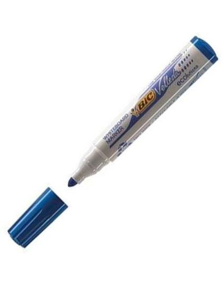 marqueur craie liquide Bic Velleda Ecolutions 1701 Bleu (12 Pièces)