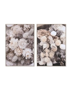 Cadre DKD Home Decor 83 x 4,5 x 122,5 cm 83 x 4,5 x 123 cm Fleurs Cottage (2 Unités)