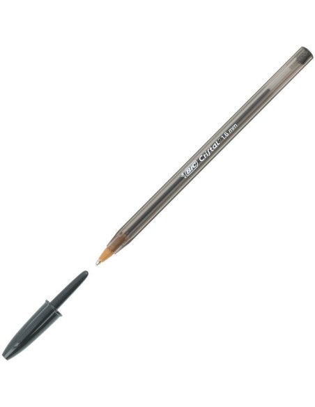 Crayon Bic Cristal Large Noir 0,42 mm 50 Pièces
