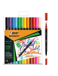Ensemble de Marqueurs Bic Intensity 12 Pièces Multicouleur