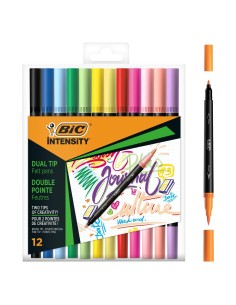 Ensemble de Marqueurs Bic Intensity 12 Pièces Multicouleur