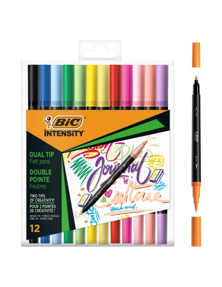 Ensemble de Marqueurs Bic Intensity 12 Pièces Multicouleur