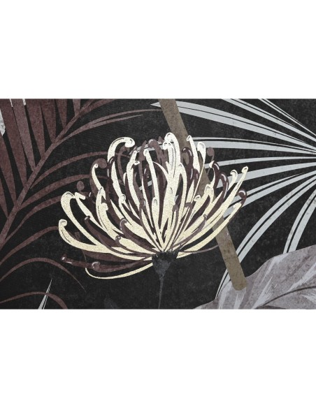 Cadre DKD Home Decor Tropical Feuille d'une plante 83 x 4,5 x 122,5 cm 83 x 4,5 x 123 cm (2 Unités)