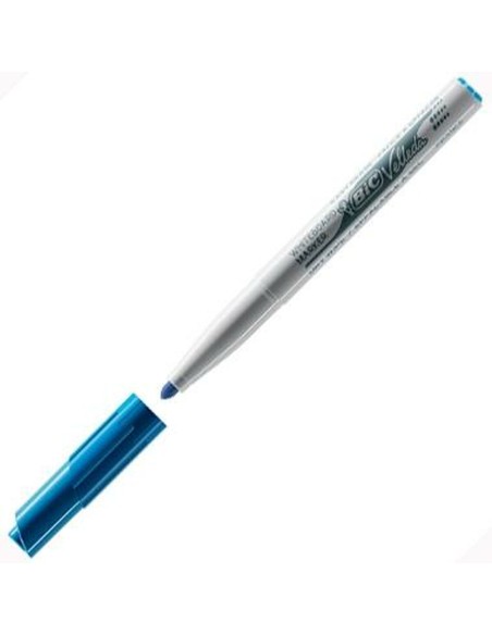 Marqueur pour tableau blanc Bic Velleda 1741 Bleu Blanc (12 Unités)
