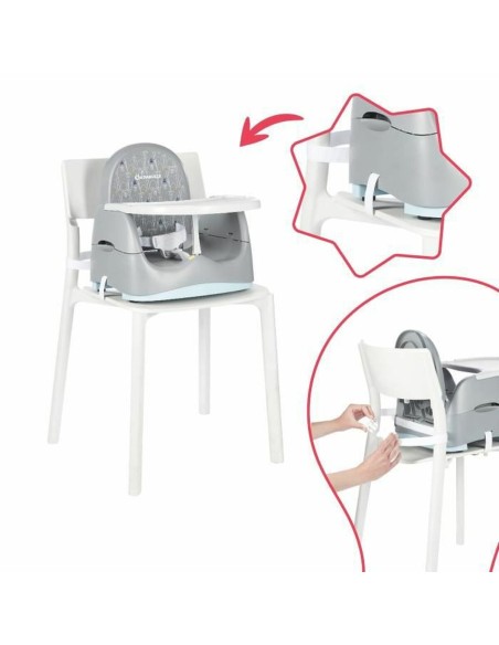 Chaise haute Badabulle Sitzerhöhung 15 kg Blanc/Gris