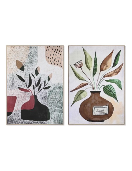 Cadre DKD Home Decor 102,5 x 4,3 x 142,6 cm Vase Scandinave (2 Unités)
