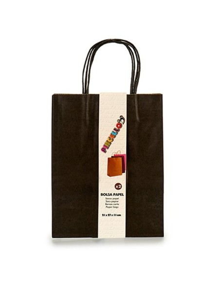 Ensemble de Sacs Pincello 1703690 Noir 11 x 36 x 21 cm Papier (12 Unités)