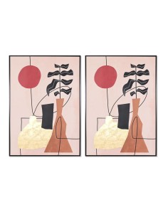 Cadre DKD Home Decor 83 x 4,5 x 122,5 cm 83 x 4,5 x 123 cm Vase Scandinave (2 Unités)