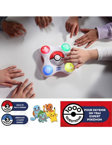 Jeu de questions-réponses Pokémon Bandai Trainer Quiz Électronique Interactif (Français)