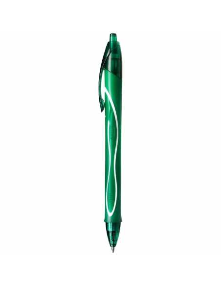 Stylo gel Bic Gel-Ocity Quick Dry Vert 0,3 mm (12 Unités)