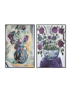Cadre DKD Home Decor 83 x 4,5 x 122,5 cm 83 x 4,5 x 123 cm Vase Traditionnel (2 Unités)