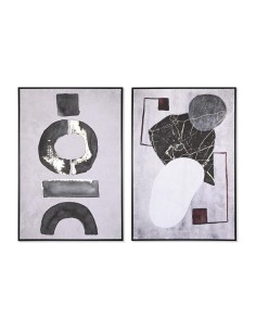 Cadre DKD Home Decor 83 x 4,5 x 122,5 cm 83 x 4,5 x 123 cm Abstrait Moderne (2 Unités)