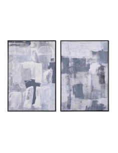 Cadre DKD Home Decor 83 x 4,5 x 122,5 cm 83 x 4,5 x 123 cm Abstrait Urbaine (2 Unités)