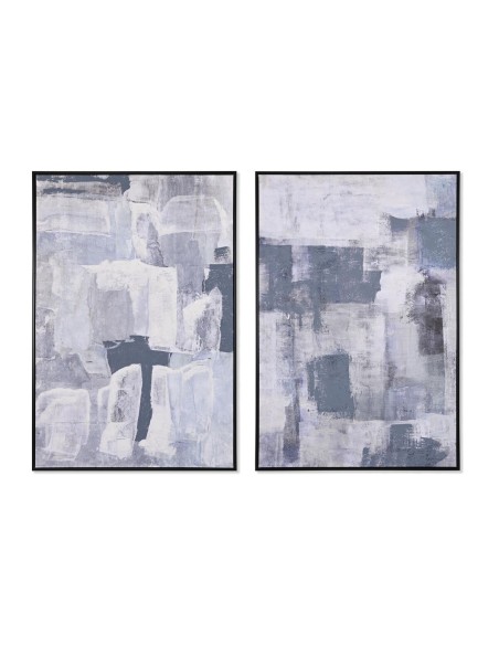 Cadre DKD Home Decor 83 x 4,5 x 122,5 cm 83 x 4,5 x 123 cm Abstrait Urbaine (2 Unités)