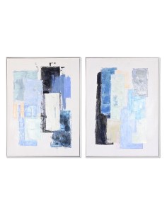 Cadre DKD Home Decor Abstrait Urbaine 60 x 3 x 80 cm 60 x 3,5 x 80 cm (2 Unités)