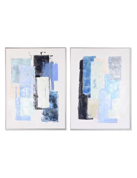 Cadre DKD Home Decor Abstrait Urbaine 60 x 3 x 80 cm 60 x 3,5 x 80 cm (2 Unités)