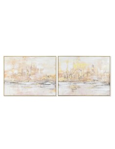Cadre DKD Home Decor 80 x 3,5 x 60 cm New York Loft (2 Unités)