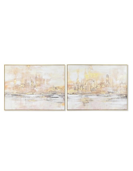 Cadre DKD Home Decor 80 x 3,5 x 60 cm New York Loft (2 Unités)