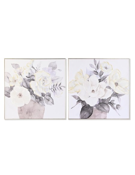Cadre DKD Home Decor Traditionnel Vase 80 x 3,5 x 80 cm (2 Unités)
