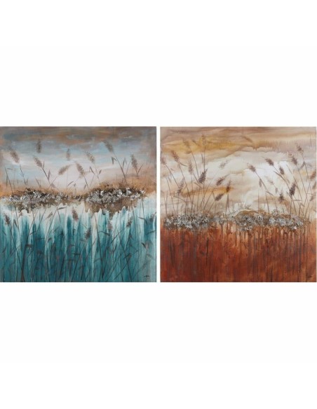 Cadre DKD Home Decor 100 x 3,5 x 100 cm Moderne (2 Unités)