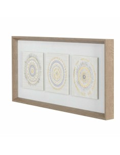 Cadre DKD Home Decor 61 x 3,8 x 26 cm 63,5 x 4 x 28,6 cm Cercles Scandinave (2 Unités) 2