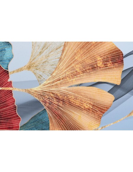 Cadre DKD Home Decor 180 x 3 x 60 cm Moderne Feuille d'une plante (2 Unités)