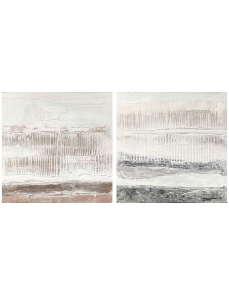 Cadre DKD Home Decor 100 x 3,7 x 100 cm Abstrait Urbaine (2 Unités)