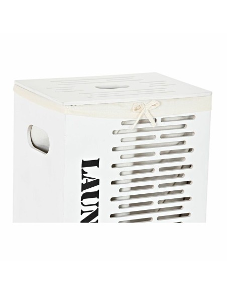 Lot de paniers DKD Home Decor Blanc Noir Beige Bois MDF 40 x 30 x 56 cm (5 Pièces) (5 Unités)