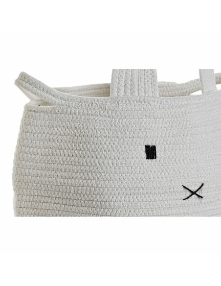 Lot de paniers DKD Home Decor Blanc Enfant Animal 35 x 35 x 49 cm (2 Unités)