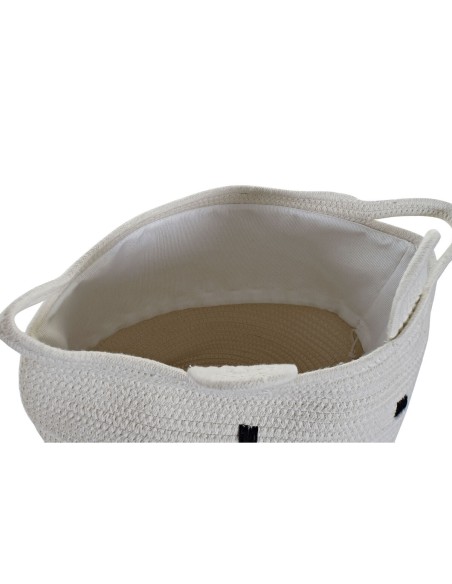 Lot de paniers DKD Home Decor Blanc Enfant Animal 35 x 35 x 49 cm (2 Unités)