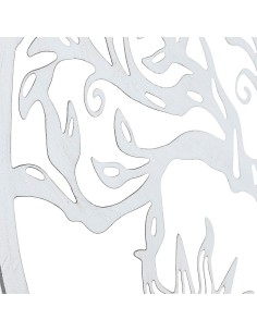 Décoration murale DKD Home Decor 100 x 1 x 100 cm Noir Blanc Indien (2 Unités) 2