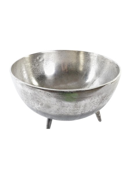 Centre de Table DKD Home Decor 31 x 31 x 19,5 cm Argenté Doré Moderne (2 Unités)