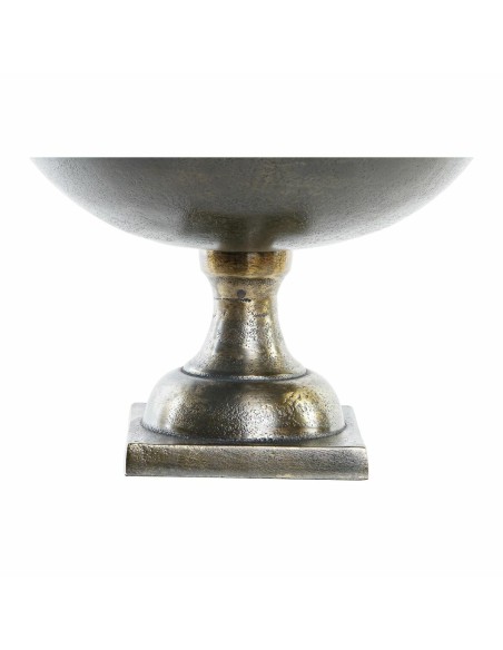 Centre de Table DKD Home Decor 25 x 25 x 19 cm Argenté Doré Moderne (2 Unités)