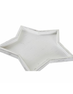 Centre de Table DKD Home Decor 57 x 54 x 3 cm Blanc Shabby Chic Décapé (3 Pièces) 2