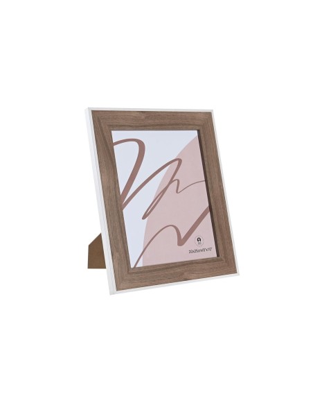 Cadre photo DKD Home Decor Verre Blanc Bois MDF (27,5 x 1,5 x 32,5 cm)