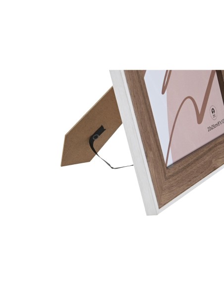 Cadre photo DKD Home Decor Verre Blanc Bois MDF (27,5 x 1,5 x 32,5 cm)
