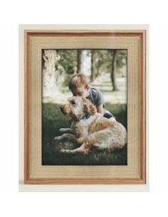 Cadre photo DKD Home Decor Naturel Bois Plastique Bois MDF 26,5 x 2 x 32 cm
