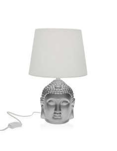 Lampe de bureau Versa Argenté Buda Porcelaine (21 x 33 x 21 cm)