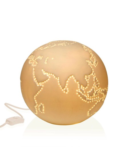 Lampe de bureau Versa Monde Porcelaine (21 x 18,5 x 21 cm)